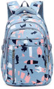 Luman School Backpack for Girls Women 3 Decker with Abstract Print 34 L Backpack