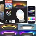 Lumary 8 Inch Smart Recessed Lights with RGBAI Gradient &amp; Night Ring, 18W