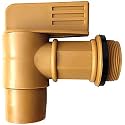 Lumax LX-1726 ¾ Barrel Faucet with 2” Male Drum Adaptor for Dispensing Non-Corrosive, Lightweight Oils, Mild Chemicals, Most Water-Based Fluids and Cleaning Solutions