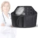 Lumbar Support Brace with Magnetic Heating - Adjustable Breathable Lower Back Belt for Pain Relief &amp; Injury Prevention for Men &amp; Women