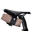 Lumiere &amp; Co. Bike Seat Bag - Road Cycling Saddle Bag (Cream, Large)