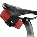 Lumiere &amp; Co. Falcon Magnetic Saddle Bag - Fast Magnetic Buckle Attachment (Red, Medium)
