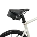 Lumiere & Co. Falcon Magnetic Saddle Bag - | Sleek Minimalist Design, Fast Magnetic Buckle Attachment | Cycling Bike Bag (Black, Medium)