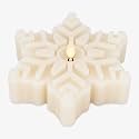 Luminara - Flameless Flickering Moving Flame Battery Operated Unscented Shaped Tealight Candle LED Décor &amp; Gift - Christmas, Holiday, Winter White Swan Snowflake (6.5" x 2")
