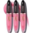 LUMINESS Hot Kiss GENTLE Lip Gloss Plumper | Hydrating Lip Plumper & Lip Booster for Fuller-Looking Lips, High Shine Lip Gloss w/Buildable Lip Stain Color, Cruelty-Free (05 Natural Rose - 3PCK)