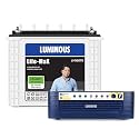 Luminous Inverter &amp; Battery Combo (Hercules 1600 Square Wave 1500VA/12V Inverter with LM18075 Tall Tubular 150Ah Battery) for Home, Office &amp; Shops