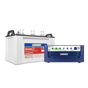 luminous inverter amp battery combo for home office amp shops eco volt neo 1050 sine wave inverter red charge 15000 pro 120 ah tall tubular battery