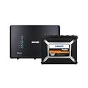 Luminous Inverter & Battery Combo for Home, Office & Shops | iCon Black 1100 Inverter with AmpBox Gel Battery | Fast Charging, 4hr Backup, Maintenance-Free | Warranty: 36 & 60 Months