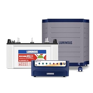luminous inverter amp battery combo power sine 1100 pure sine wave 900va12v inverter with rc18042st xl short tubular 150ah battery  trolley for home office amp shops