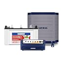 Luminous Inverter &amp; Battery Combo (Power sine 1100 Pure Sine Wave 900VA/12V Inverter with RC18042ST XL Short Tubular 150Ah Battery + Trolley) for Home, Office &amp; Shops