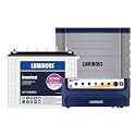 Luminous Inverter &amp; Battery Combo (Power sine 1100 Pure Sine Wave 900VA/12V Inverter with ILTT20060 Tall Tubular 160Ah Battery + Trolley) for Home, Office &amp; Shops