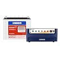 Luminous Inverter &amp; Battery Combo for Home, Shop &amp; Office – Power sine 1100 (900VA/12V) Pure Sine Wave Inverter + RC25000 200Ah Tall Tubular Battery | 36M Warranty on Inverter &amp; Battery