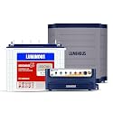 Luminous Inverter & Battery Combo with Trolley for Home, Shop & Office � Power sine 1100 (900VA/12V) Pure Sine Wave Inverter + RC25000 200Ah Tall Tubular Battery | 36M Warranty on Inverter & Battery