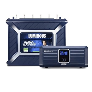 luminous inverter amp battery combo zolt 1100 pure sine wave 900va12v inverter with uctt 18066 tall tubular 150ah battery for home office amp shops