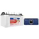 Luminous Inverter &amp; Battery Combo (Zolt 1100 Pure Sine Wave 900VA/12V Inverter with RC18042ST XL Short Tubular 150Ah Battery) for Home, Office &amp; Shops
