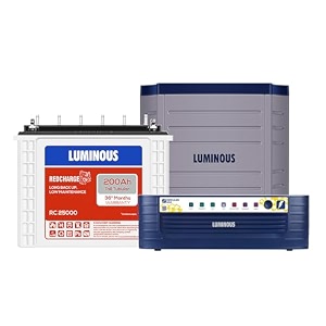 luminous inverter for home office amp shop with luminous battery hercules 1600 square wave 1500va 12 volt inverter with red charge rc 25000 tall tubular 200 ah battery amp trolley combo