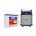 Luminous Inverter for Home, Office &amp; Shop with Luminous Battery, Hercules 1500 Sine Wave 1400VA 12 Volt Inverter with Red Charge RC 18000 Tall Tubular 150 Ah Battery &amp; Trolley Combo.