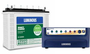 luminous powersine 1100 pure sine wave inverter with sc 18060 150 ah tall tubular battery with 60 months warranty pure sine wave inverter 900 va