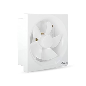 rr signature vento deluxe 250 mm exhaust fan for kitchen bathroom with strong air suction rust proof body and dust protection shutters white