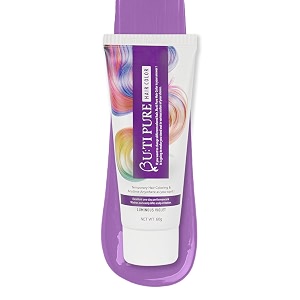 luminous violet one day hair color  temporary hair color for women amp men  semi permanent diy hair makeup  ammonia paraben amp ppd free  washable hair colour  zero damage  60g