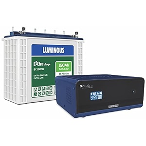 luminous zelio1100 inverter with ec 18036 battery- white