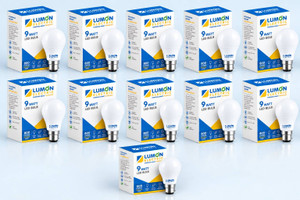 lumon 9 w basic round b22 led bulb