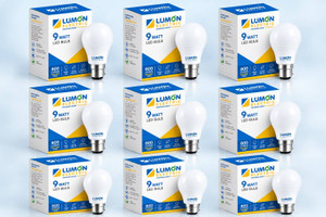 lumon 9 w basic round b22 led bulb
