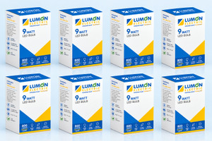 lumon 9 w basic round b22 led bulb