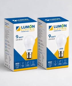lumon 9 w basic round b22 led bulb