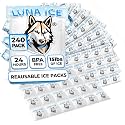 Dry Ice Packs for Shipping Cubes - Long Lasting ice Packs - 24+ Hour Freeze Power - BPA Free - 240 Pack Bulk 15 lb – Hielo Seco - Reusable Gel Bricks for Food