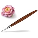 Lunarm Crochet Hook 3.5mm Ergonomic Crochet Aluminum Hook Wood Handle
