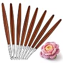 Lunarm Crochet Hook Set 8 Pack Ergonomic Aluminum Crochet Hooks