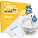 Lunderg Commode Liners & Absorbent Pads - Lemon Scent 150 Bags