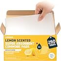 Lunderg Lemon Scented Super Absorbent Commode Pads - Value Pack 250 Count