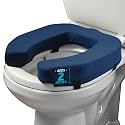 Lunderg Padded Toilet Seat Riser for Seniors - Adds 2 Inches. Universal Fit
