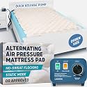 Lunderg Queen Size Alternating Air Pressure Mattress Pad with Flocking