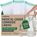 Lunderg Recycled Commode Liners - 100 Environment Friendly Toilet Bags