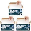 Lunderg Super Absorbent Commode Pads - Medical Grade Value Pack 100 Count - for Disposable Bedside Commode Liners, Adult Chairs, Portable Buckets &amp; Camping Toilet Bags - Unscented (Pack of 3)