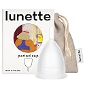 Lunette Menstrual Cup - Clear - Model 2 for Medium to Heavy Menstruation - Natural Alternative for Tampons and Sanitary Napkins