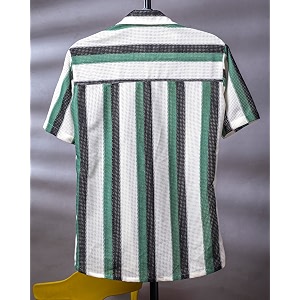Lunice Crochet Regular Fit Shirt for Men