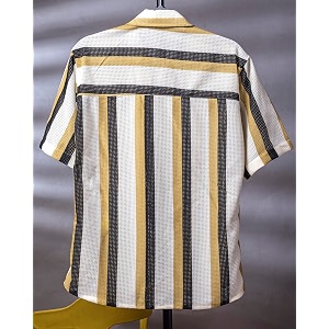 Lunice Crochet Regular Fit Shirt for Men