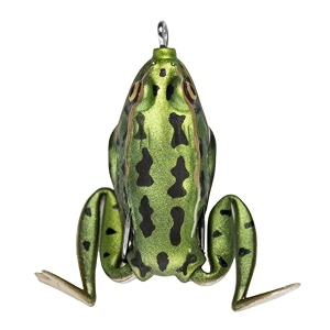 lunkerhunt pf01 pocket frog series 25-inch green tea style fishing lure
