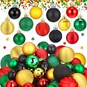 Lunmon 64 Pcs Black History Christmas Ornaments