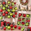 Lunmon 64 Pcs Lime Green and Red