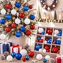 Lunmon 64 Pcs Spider Christmas Balls Ornaments