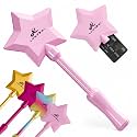 LUNVERI Magic Wand Credit Card Holder, Tap to Pay Accessory for Credit & Debit Cards, Contactless NFC Card Holder, Fairy-Inspired Payment Wand, Soft Pink