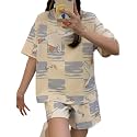 Lunza Women39s Cotton Blend Pajama Set Short