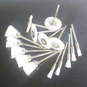 15 pcs mini abrasive buffing wheel18 inch nylon fiber polishing wheel white
