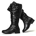 Luoika Women's Extra Wide Calf Knee-High Boots