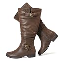 Luoika Women's Extra Wide Calf Knee-High Boots
